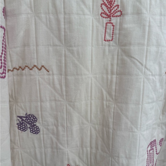 Zara Cream Embroidered Women's Jacket - Picture 6 of 7